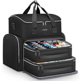 YOREPEK Tattoo Travel Case front view shows portable organization for on-the-go sessions.
