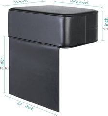 YOSHIKO booster cushion in black adds stylish padding for small clients.