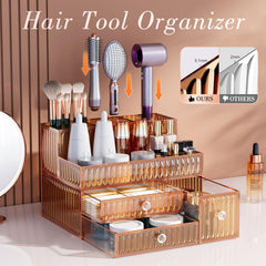 Youdepot makeup brush organizer keeps brushes neatly arranged for fast, precise application.