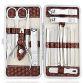 Yougai nail-clippers-set premium stainless tools in sleek travel-case.