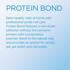 Young Nails Nail Protein Bond brush application demonstrating gel and acrylic adhesion