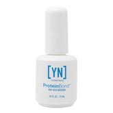 Young Nails Protein Bond bottle close-up highlighting non-acidic adhesion for durable nails