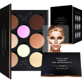 Youngfocus paleta contorno 8 colores para definir rasgos con sombras suaves.