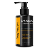 YOUNGYOUNGLOVE fragrance-free 60% urea cream pump bottle for intense hydration.