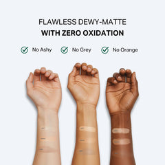Y'OUR Tinted Moisturizer fragrance-free, oil-free formula on skin for all-day comfort.