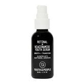 Youth To The People retinal-niacinamide serum bottle closeup highlighting premium nightly formula