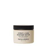 Youth To The People superberry body butter packaging showcases travel-friendly hydration.