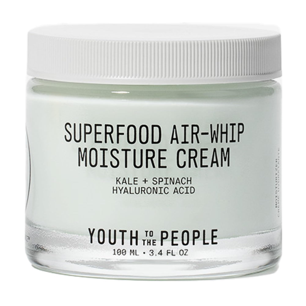 Youth To The People jar closeup shows whipped cream texture ideal for hydration