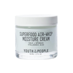 Youth To The People superfood air-whip cream jar closeup highlighting rich hydration.