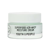 Youth To The People Superfood Air-Whip Moisture Cream kale close-up for hydrated skin.
