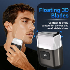 YOXSPD IPX7 waterproof shaver supports wet or dry use and easy rinsing.