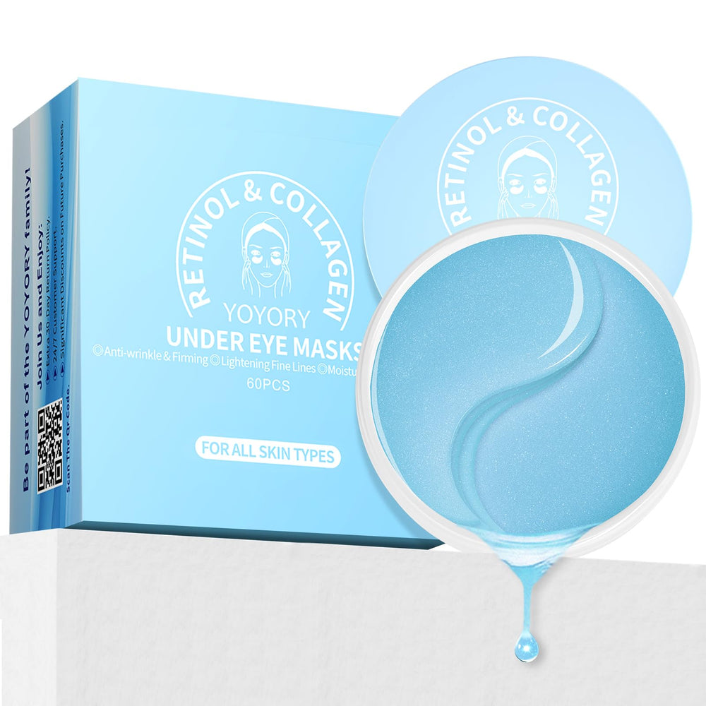 YOYORY under-eye patches close-up on hydrogel delivering cooling hydration.
