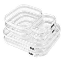 YQBRAO 6-pack small-front clear hard shell case for compact travel organization and protection