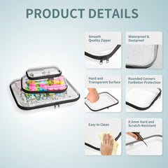 YQBRAO travel organizer arrangement showing compact luggage fit