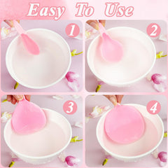 Ysanciuu pink compressed sponge expands to full-size exfoliating pad for gentle cleansing.