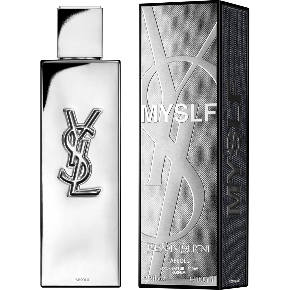 Yves Saint Laurent MYSLF L'ABSOLU bottle image showing a radiant scent trail