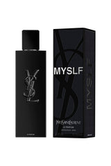 Yves Saint Laurent Myslf Le Parfum spray action close-up for confident application.