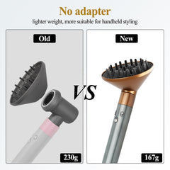 YTCHYYSK instant-transformation diffuser attachment enables quick blow-dry and curl-friendly styling.