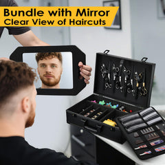Yueieoun barber accessory case top lid organization keeps tools neatly in place for quick access