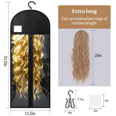 Yujiash durable non-woven fabric protects wigs from dust and moisture.