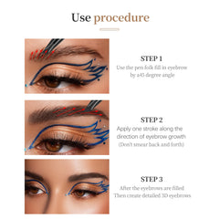 Yulinlon Q706 four-tip design demonstrates precise brow shaping
