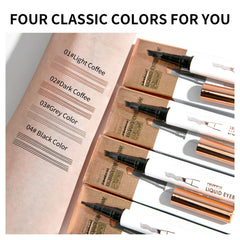 Yulinlon Q707 brow pen application on dry skin for best results.