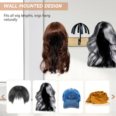 Yumkfoi curved wig-holder preserves shape and prevents slipping.