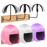 Yumkfoi hanging wig stand setup on wall keeps six wigs organized and accessible.