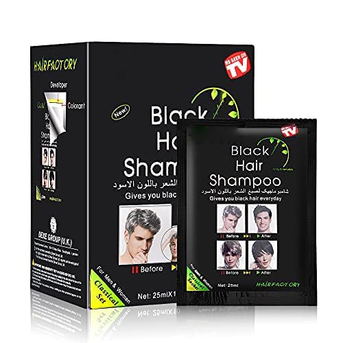 YUOLITA hair dye shampoo bottle demonstrates instant gray coverage.