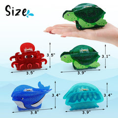 Yussti sea animals turtle hair clip holds thick or thin hair neatly.