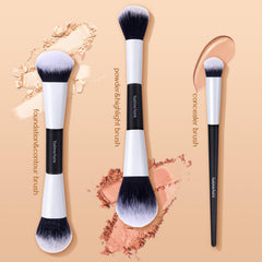 YutimeAura dual-ended brush application underscores multifunction design for versatile face and eye looks.