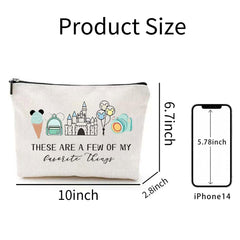 YUWUAR cartoon mouse pattern makeup bag keeps daily essentials neatly stored.