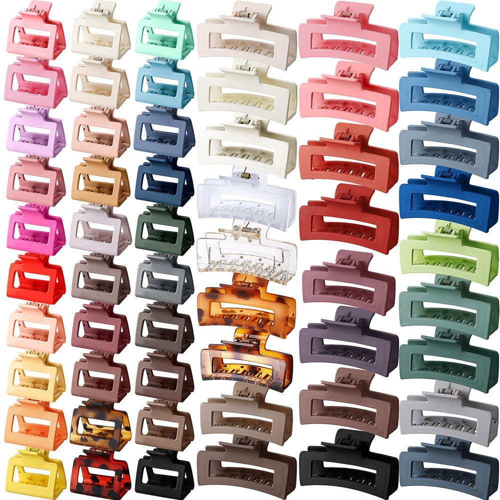 Yuxung 56-color bulk hair clips array for versatile daily styling.