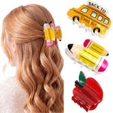 Yuxung pencil hair clip front view with secure grip and playful style