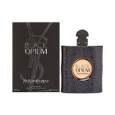 Yves Saint Laurent Black Opium bottle front view for bold evening style