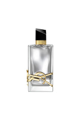 Yves Saint Laurent Libre LAbsolu Platine bottle closeup for an elegant evening.