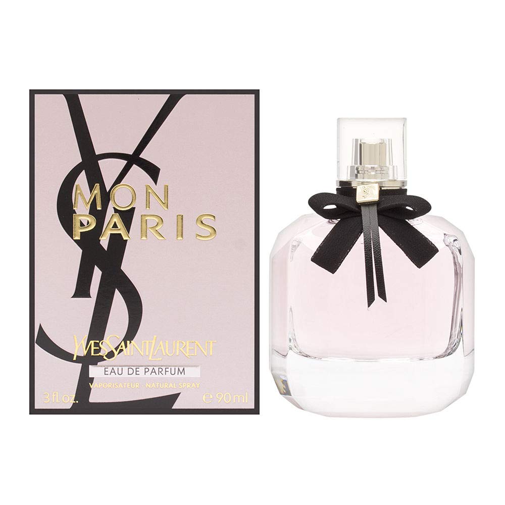 Yves Saint Laurent Mon Paris bottle pour, evokes romantic evenings and confident style.