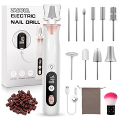 ZABOUL cordless nail drill kit ready for professional manicures at home.