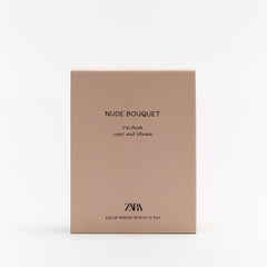 Zara Nude Bouquet packaging is chic and minimalist, perfect for a refined vanity.