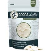 Zatural cocoa butter wafers deodorized packaging, 16 oz, ideal for bulk DIY projects.