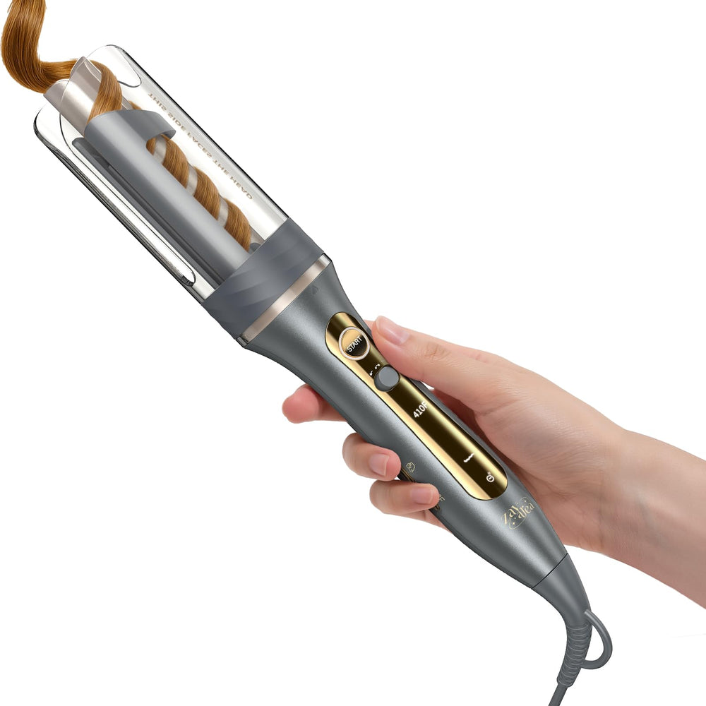Zavarea automatic curling iron close-up with 1-inch barrel for smooth long-hair waves