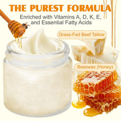 zdiwond grass fed tallow honey balm face and body usage demonstrates versatile hydration