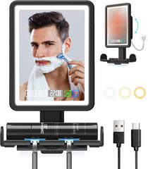 ZDXBO fogless shower mirror front view for clear shaving reflections