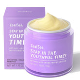 ZealSea Retinol Cream bottle closeup highlighting anti aging formula benefits