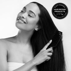 Zenagen Zen Brush scalp massage action eases tension during daily brushing.
