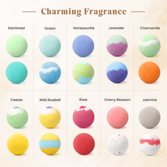 ZenBombs colorful water swirl demonstrates luxurious fizz and spa-like ambiance.