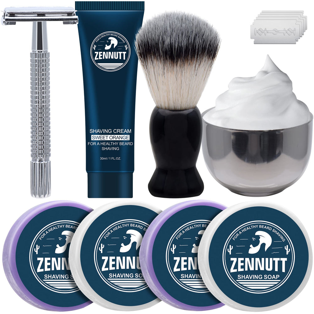 ZENNUTT shaving soap variety pack for refreshing scents and a smooth morning shave.