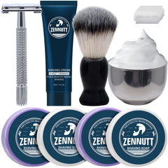 ZENNUTT shaving soap variety pack for refreshing scents and a smooth morning shave.