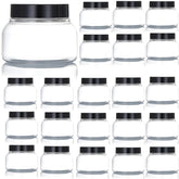 Zentriqlla 16-pack 8oz jars with wide-mouth for easy refills