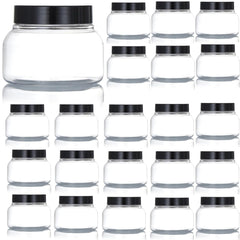 Zentriqlla 16-pack 8oz jars with wide-mouth for easy refills